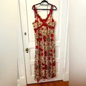 Alice + Olivia Rose Petal Maxi Dress
